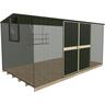 Shed H:1830mm, 3770mm, D:2280mm Assorted Colours