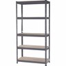 5 Shelf Unit H: 1824mm, W: 915mm, D: 408mm Grey