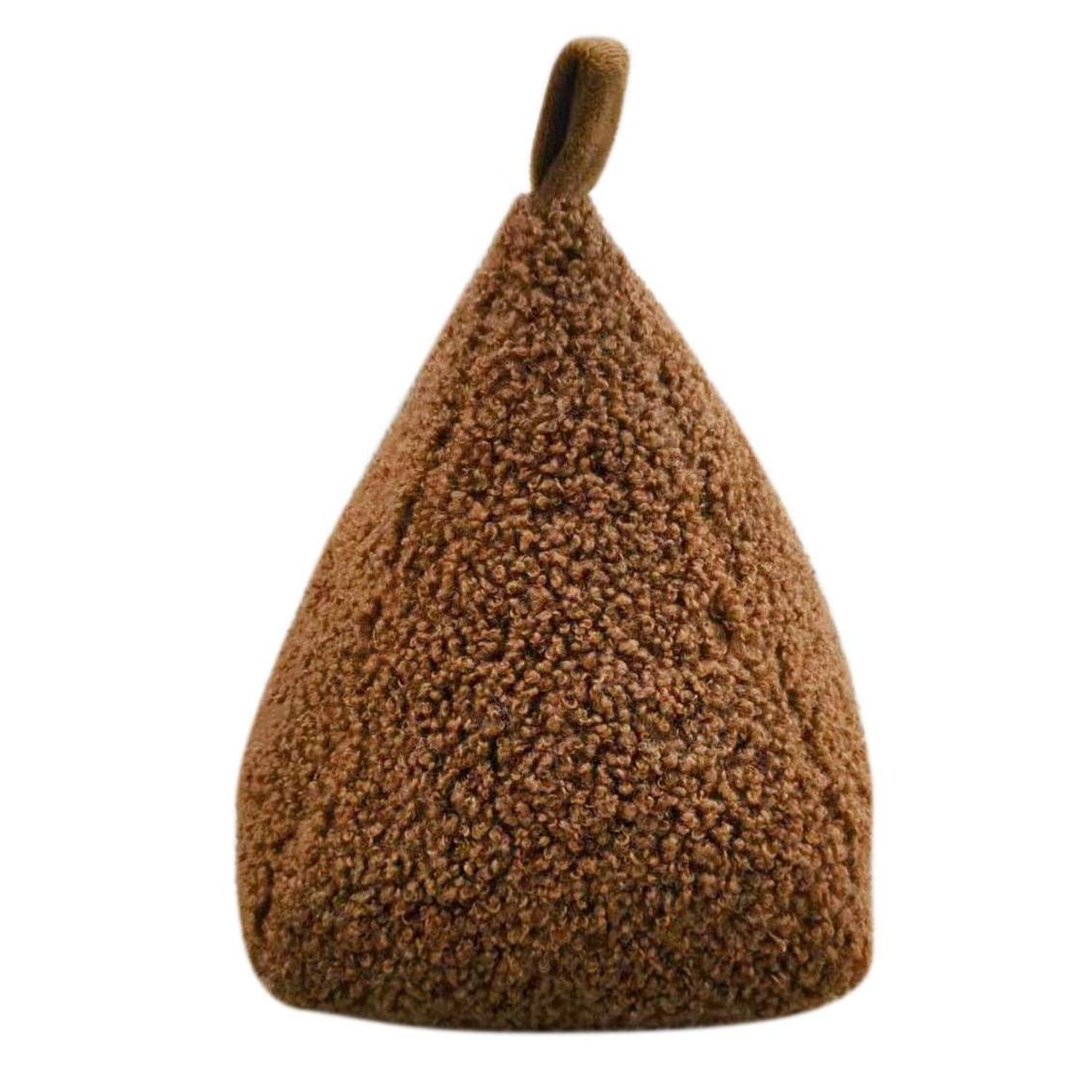 Boucle Pyramidal Door Stop Brown