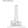 Window Handle High Profile Venting Right & Left Hand  85mm Black