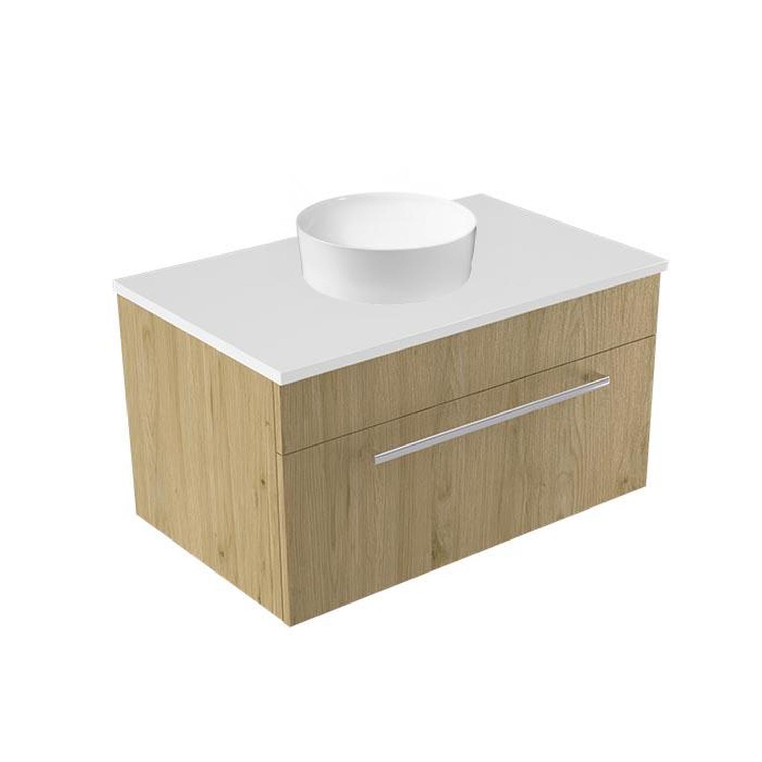 Calais Wall Vanity 750mm French Oak