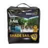 Platinum Shade Sail Platinum Square 3.6M Charcoal