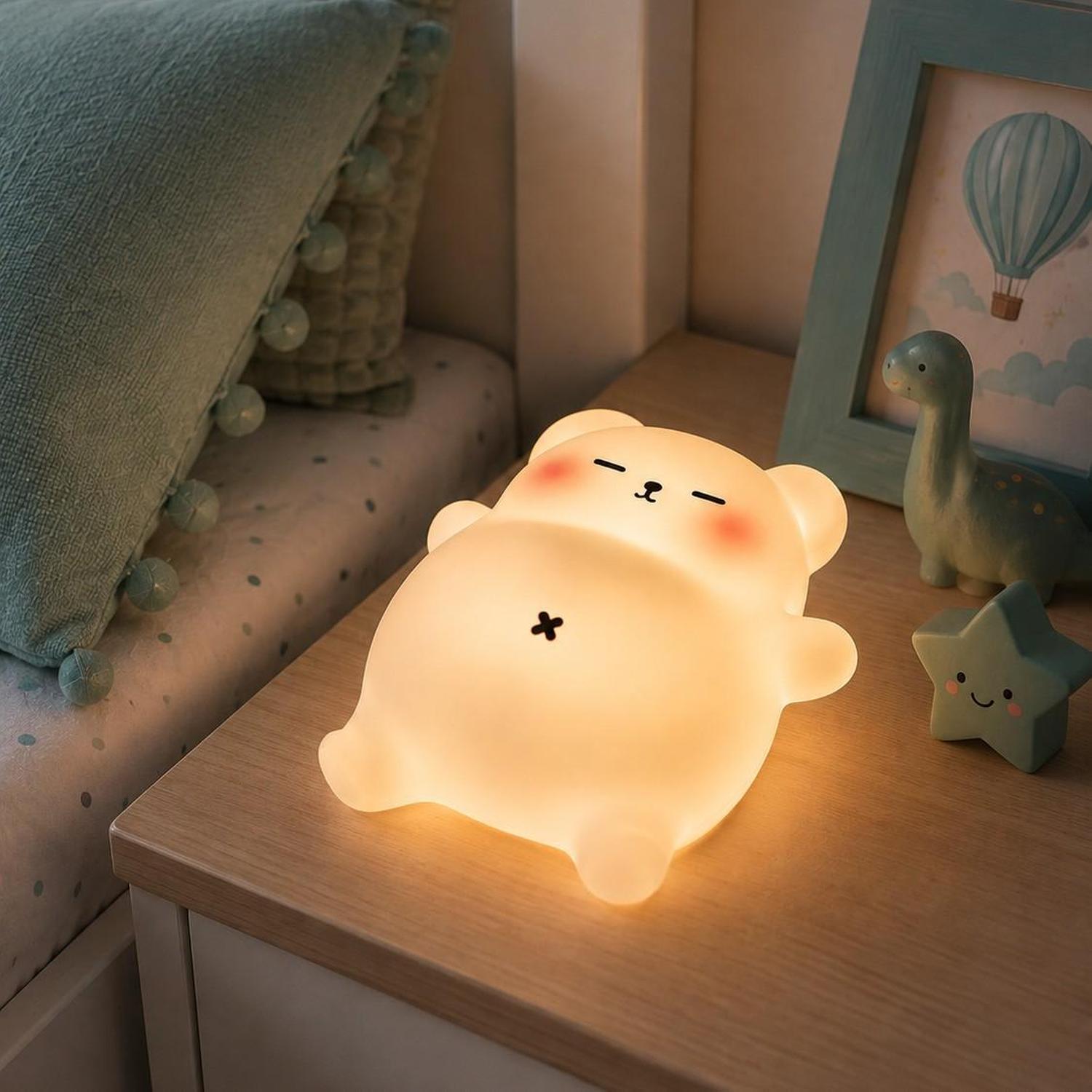 Silicone Night Light Snoozy Bear