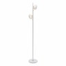 Sara 2 Light Floor Lamp E27 2x 28 Watt White