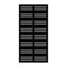 SmartScreen Louvre Decorative Screen 900 x 1800mm WPC Black