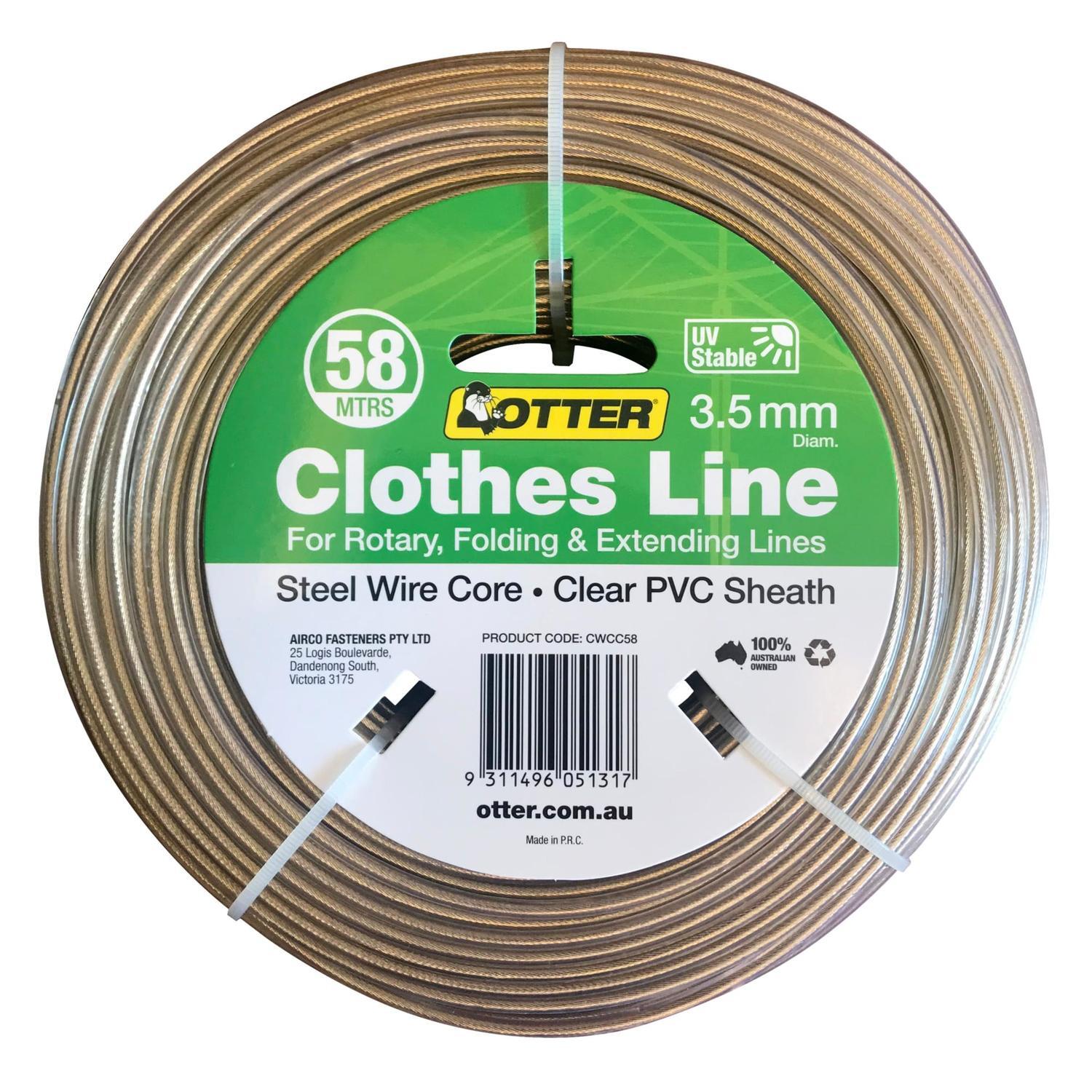 Clothesline Wire Steel PVC