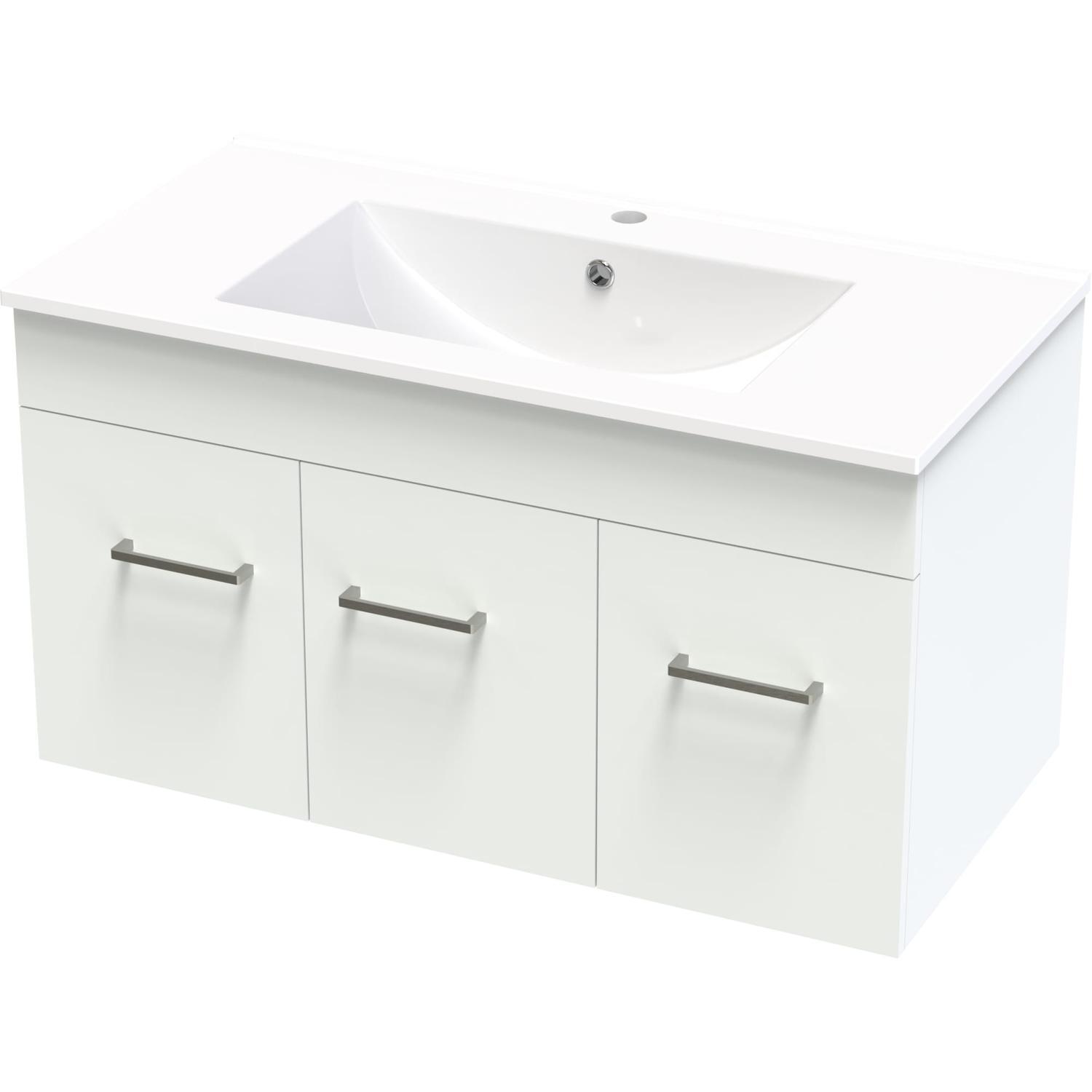 Classic Valley 900 Wall White Melamine