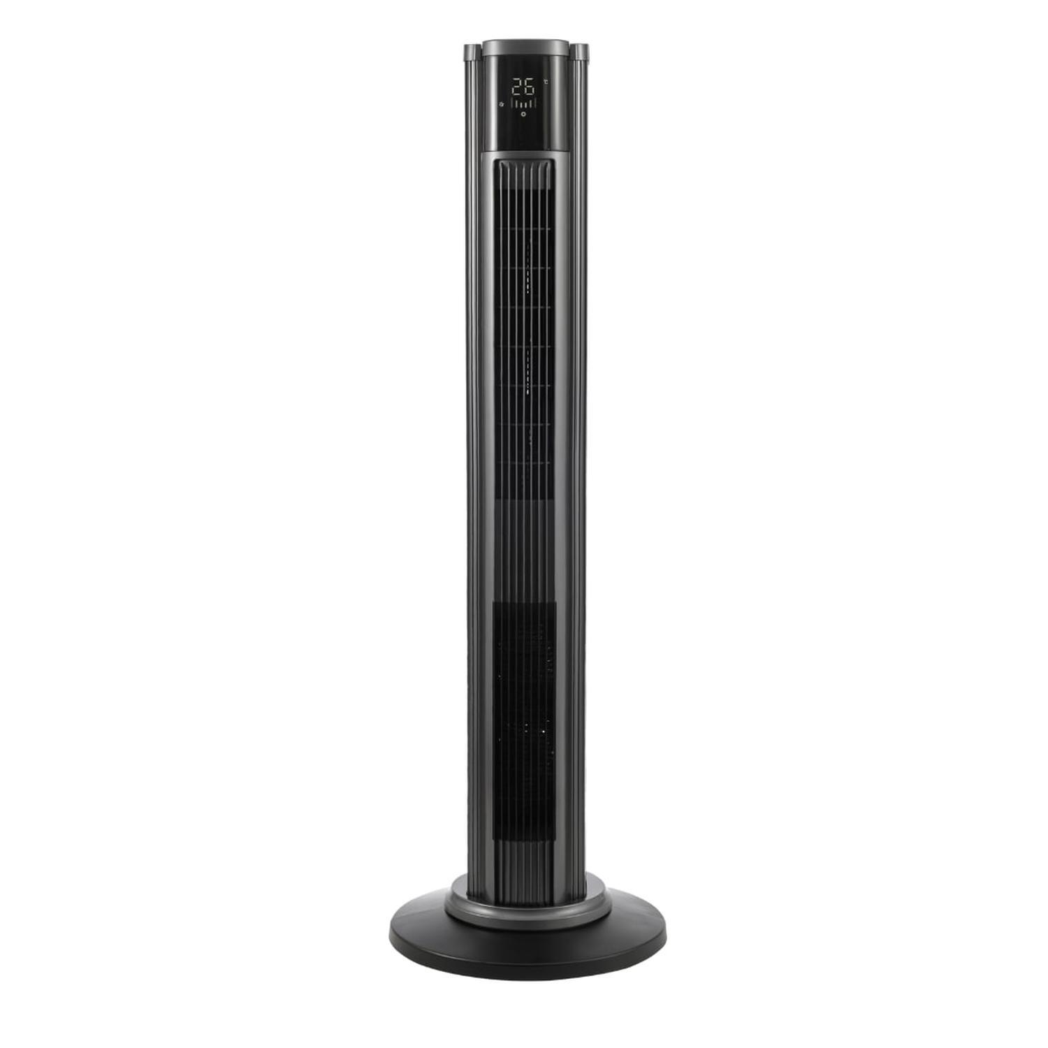 Tower Fan and Heater 107cm/2200 Watt Black