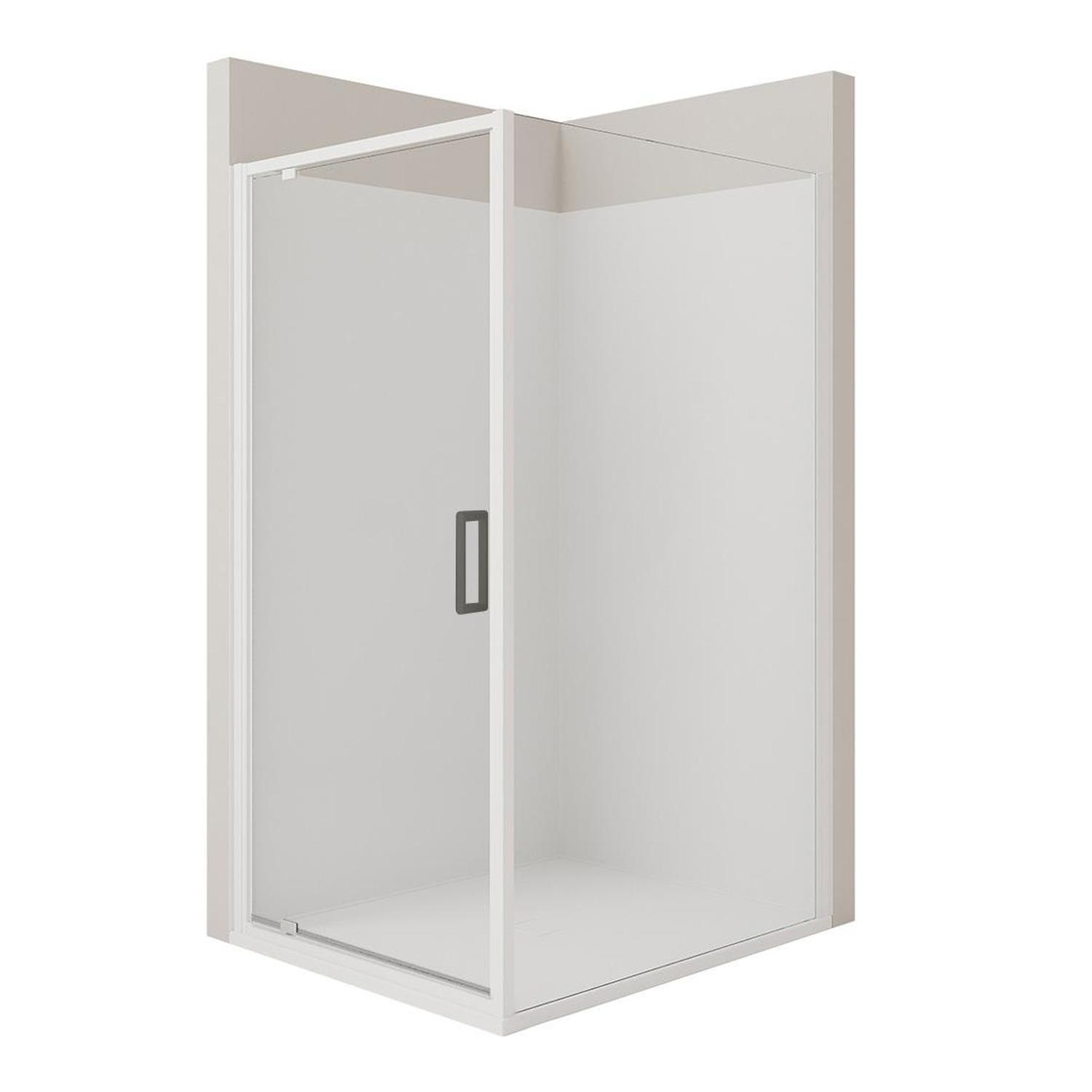 T Screen Right Hand 2 Sided Flat Wall Shower 1200 x 900mm Gun Metal