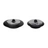 Sink Plug 2 Pack 73mm + 57mm Black
