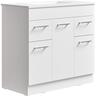 Thin Butler Floor Standing Vanity 900mm Gloss White