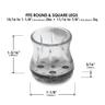 Round Clear Sleeve Glides with Marine Grade Berber 23 to 29mm