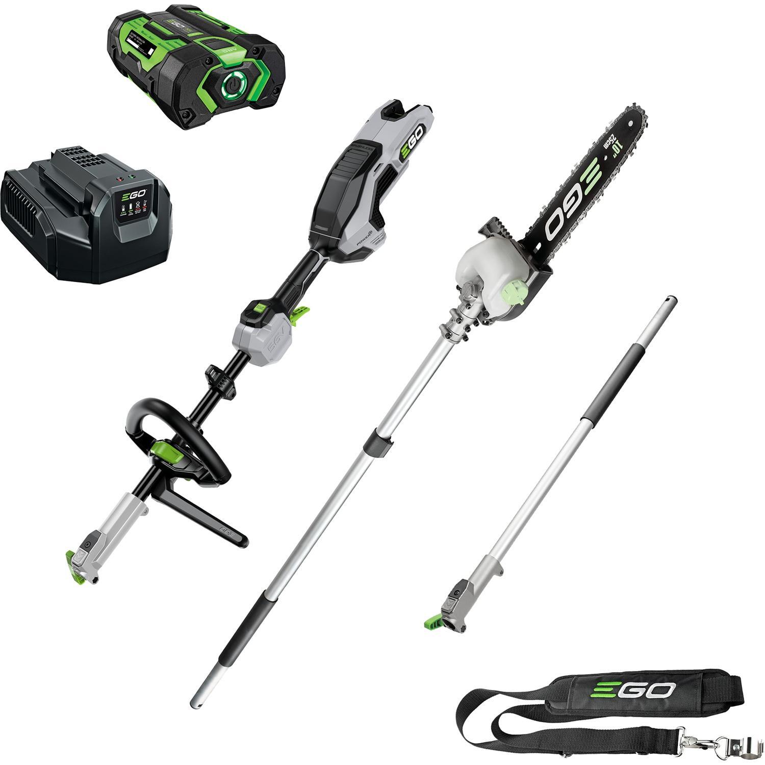 Brushless Multi-Tool Power Head with Carbon Fibre Shaft 2pce Attachment KIT.  56 Volt