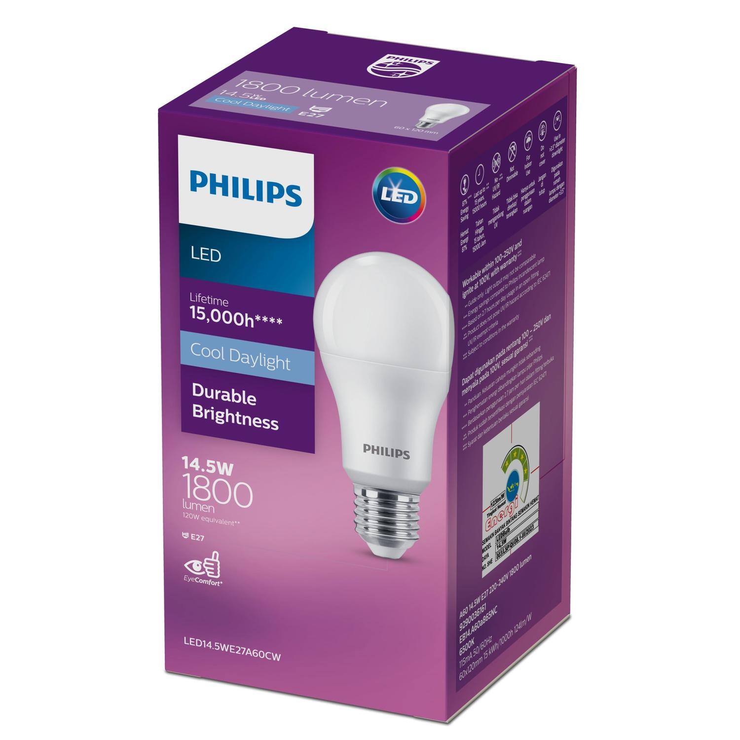 LED Bulb 14.5 Watt 1800 Lumen E27 Cool Daylight Frosted