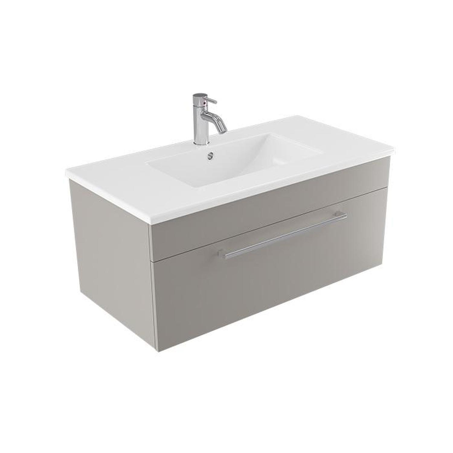 Calais Wall Vanity 900mm Dawn Grey