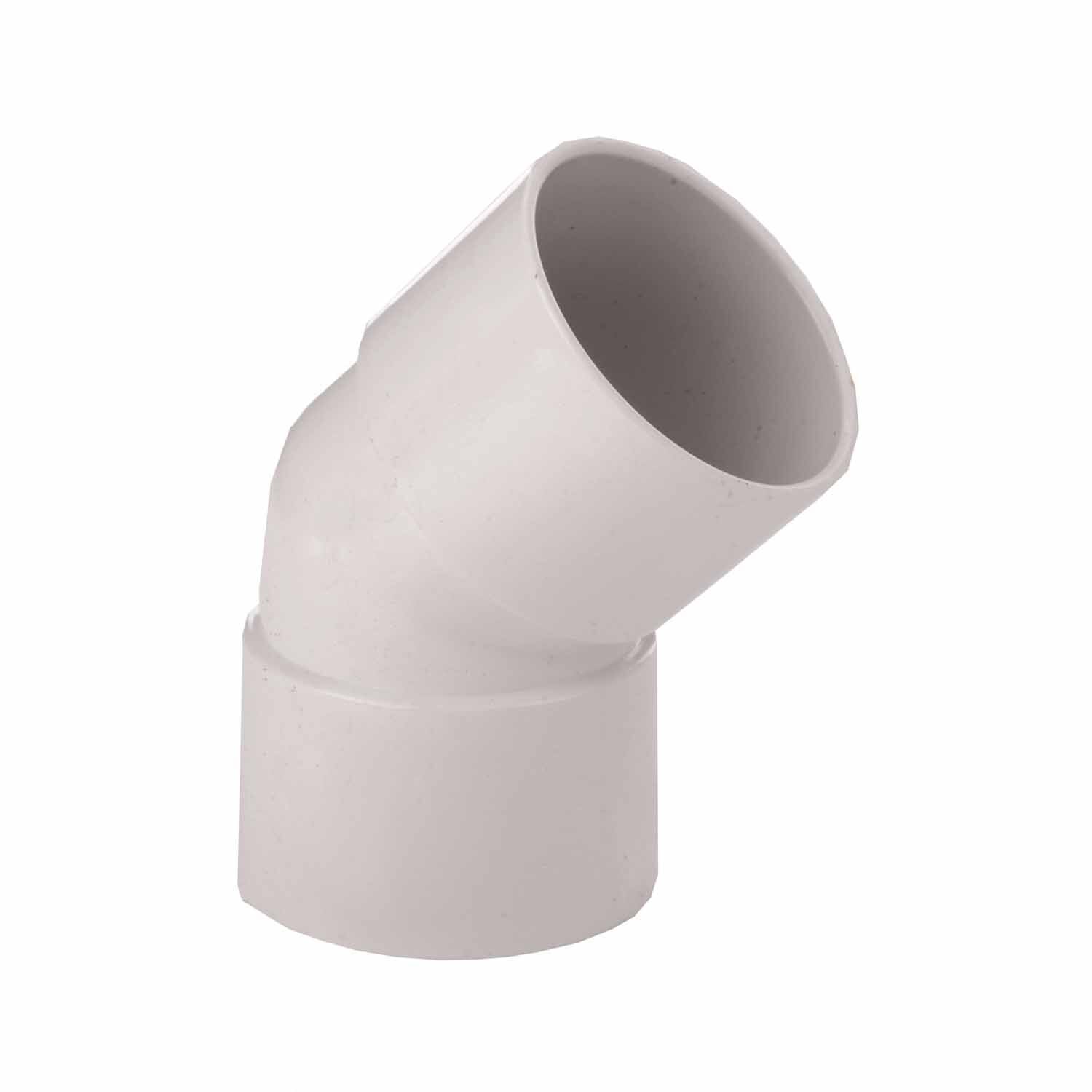 Optim Dwv Sanitary Bend F&F uPVC 45 Degree