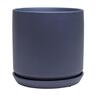 Indoor Adelle Pot and Saucer 18cm Blue