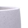 Round Terrazzo Vase Pot M White