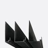 Aluminium Concealed Vent Cavity Closer 45mm 3m Black