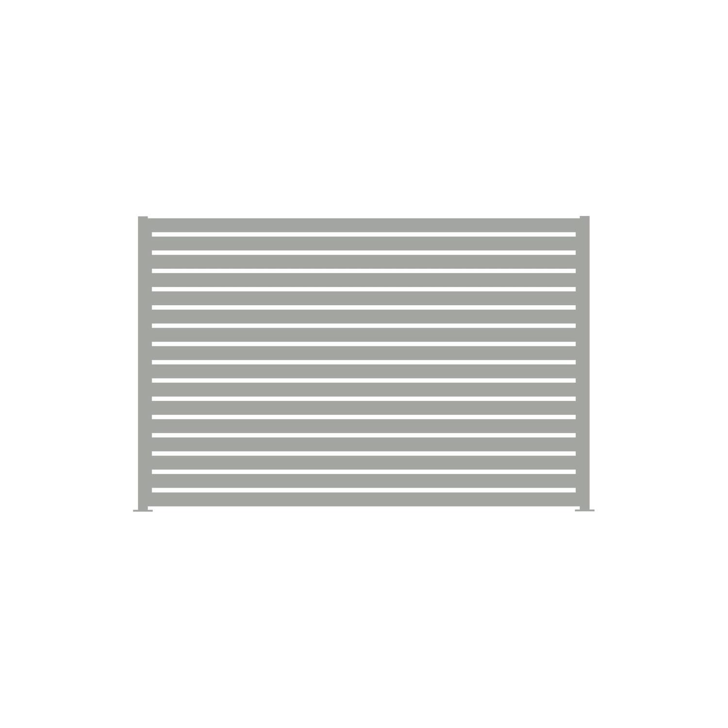 Fence Panel W: 2350mm H: 1800mm Gull Grey