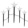 Christmas Star Stake Lights 5 Pack 24cm