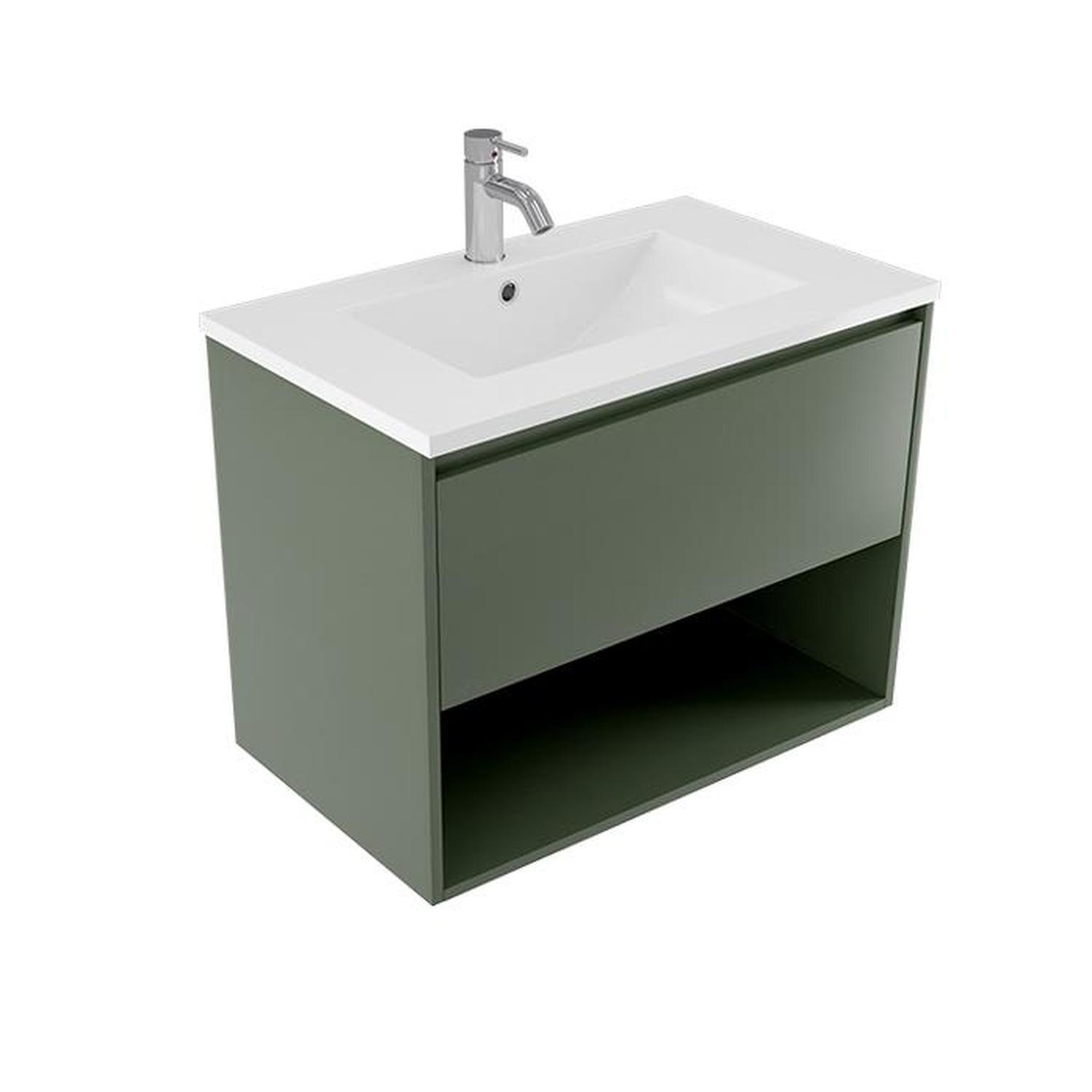 Wall Vanity 750mm Green