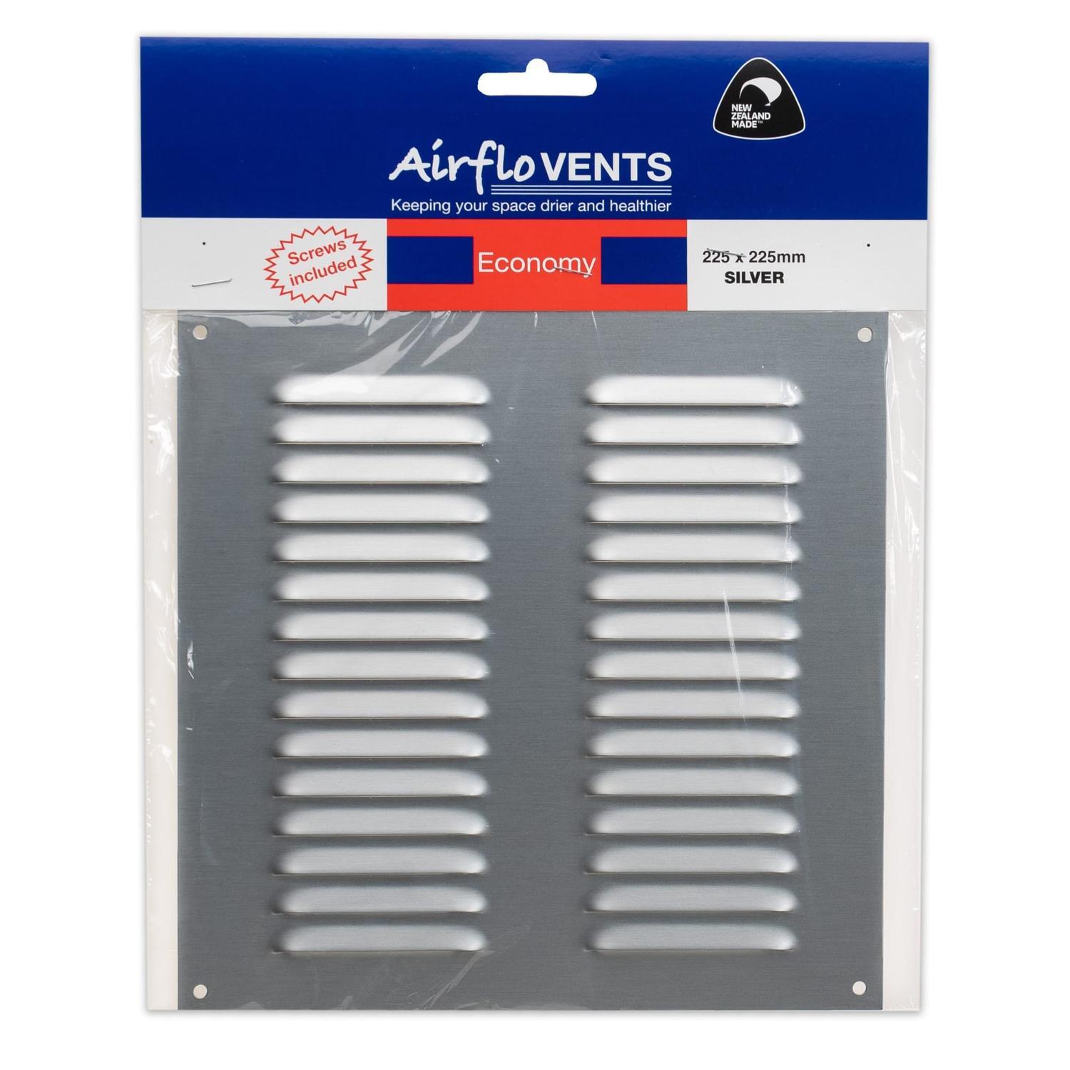 Louvre Vent 225 x 225 mm Silver