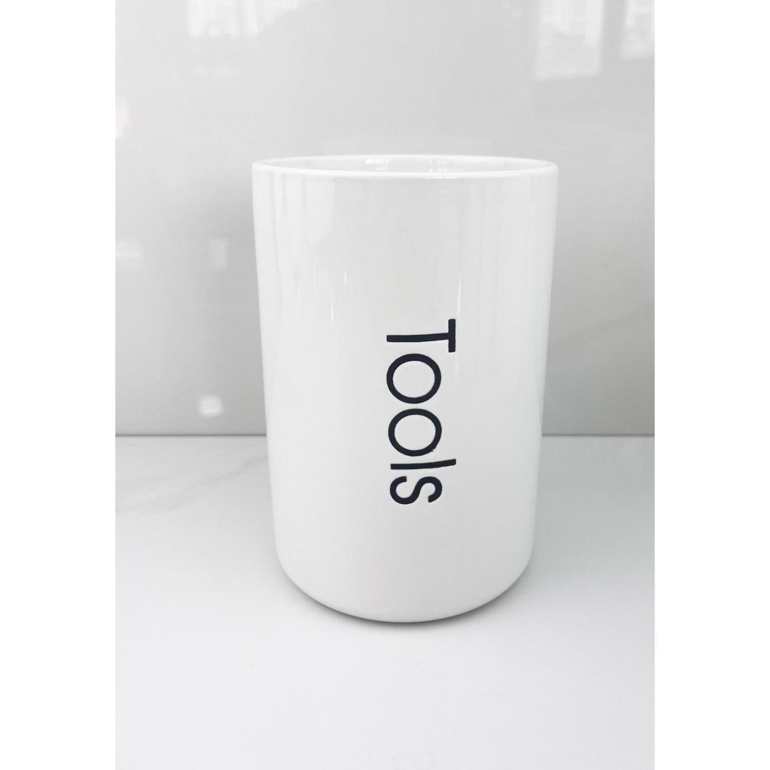 Storage Jar Ceramic Kitchen Tools White