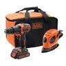 Lithium-Ion Hammer Drill & 55W Mouse® Sander Combo Kit​