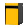 Metal Letterbox  Black/Yellow