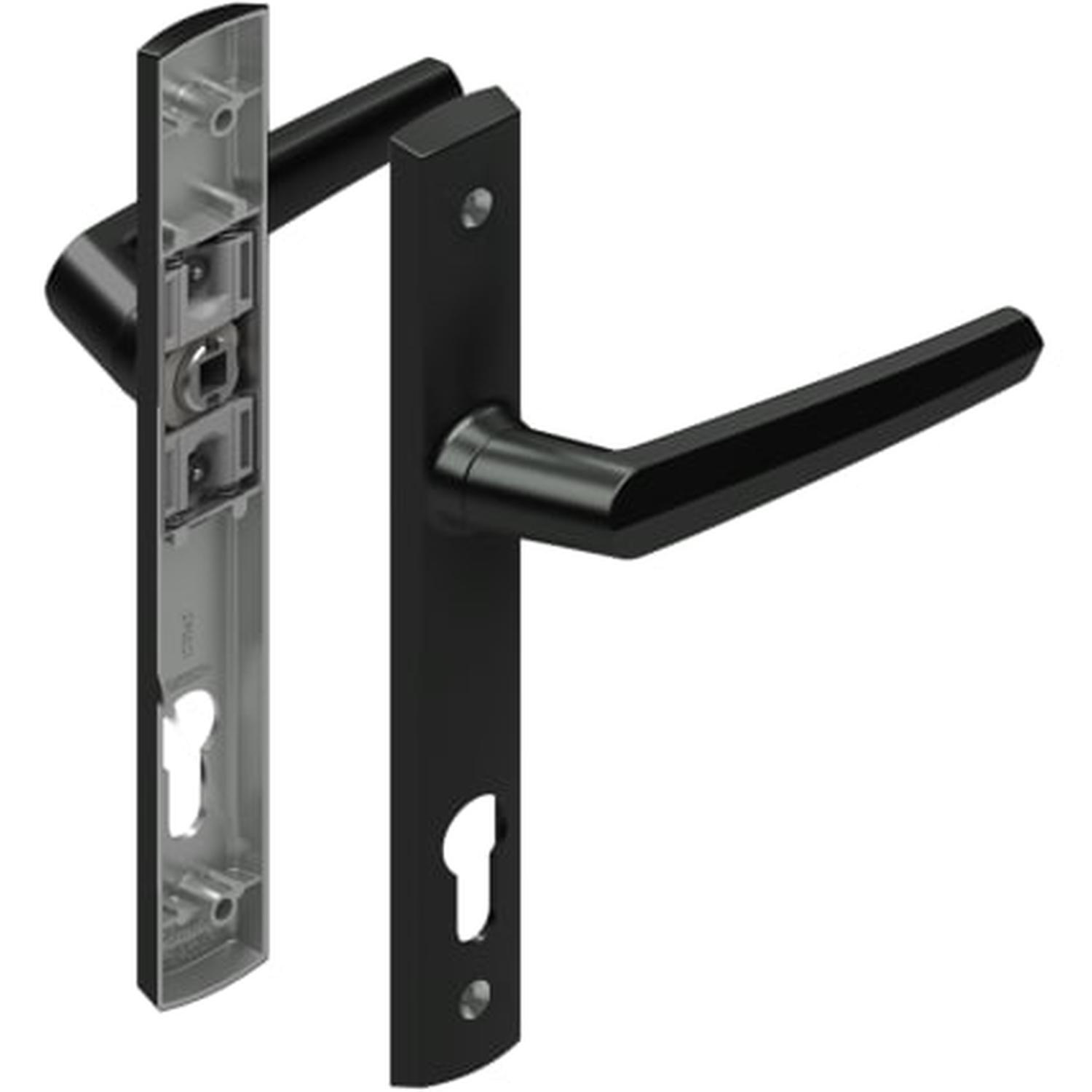 ARIA HANDLE SET - STANDARD LOCKING BLACK