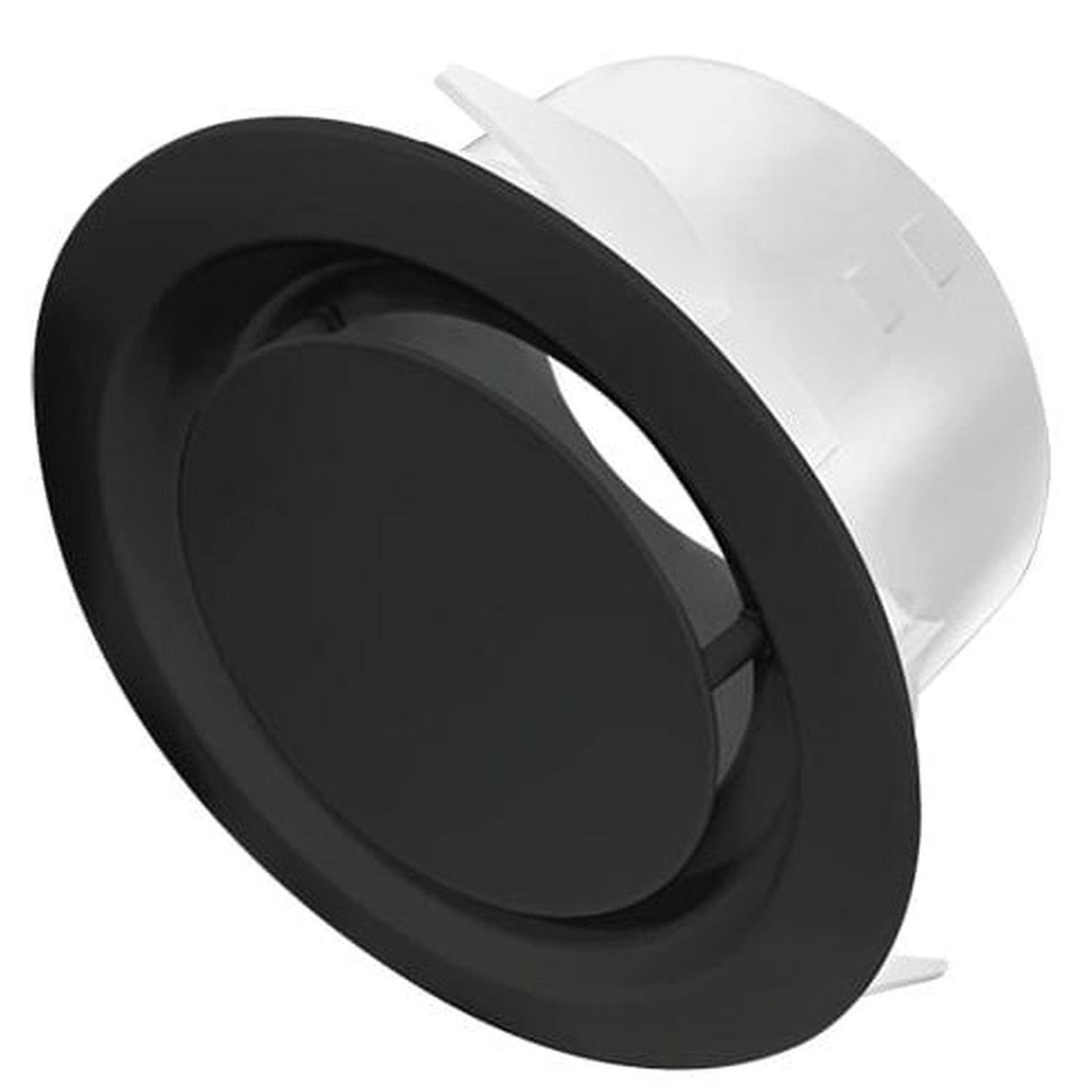 Round Grille 150 mm Black