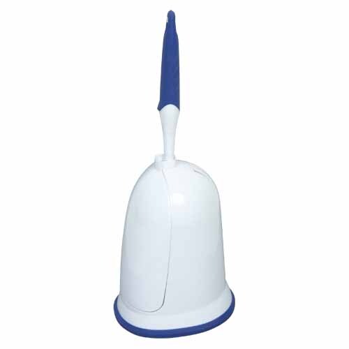 Toilet Brush  White and Blue