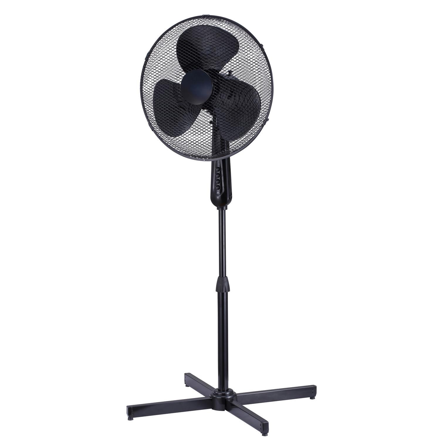 Pedestal Fan  40cm 50W Black