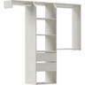 Customisable Wardrobe with Drawers (Medium) 1600-1800 mm Washed Oak