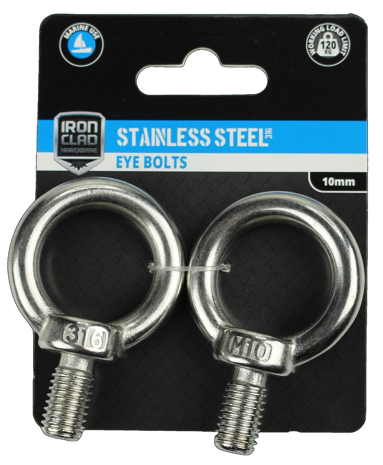 Eye Bolts 10mm Stainless Steel 316