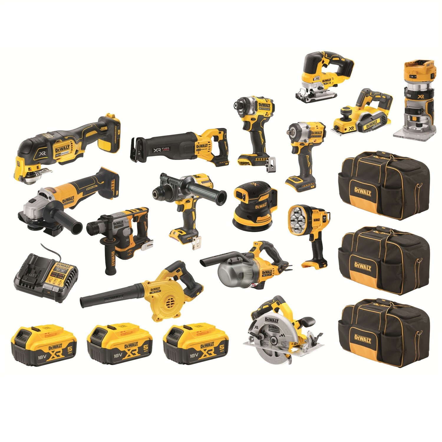 18V XR 15 Piece Combo Kit 5.0Ah