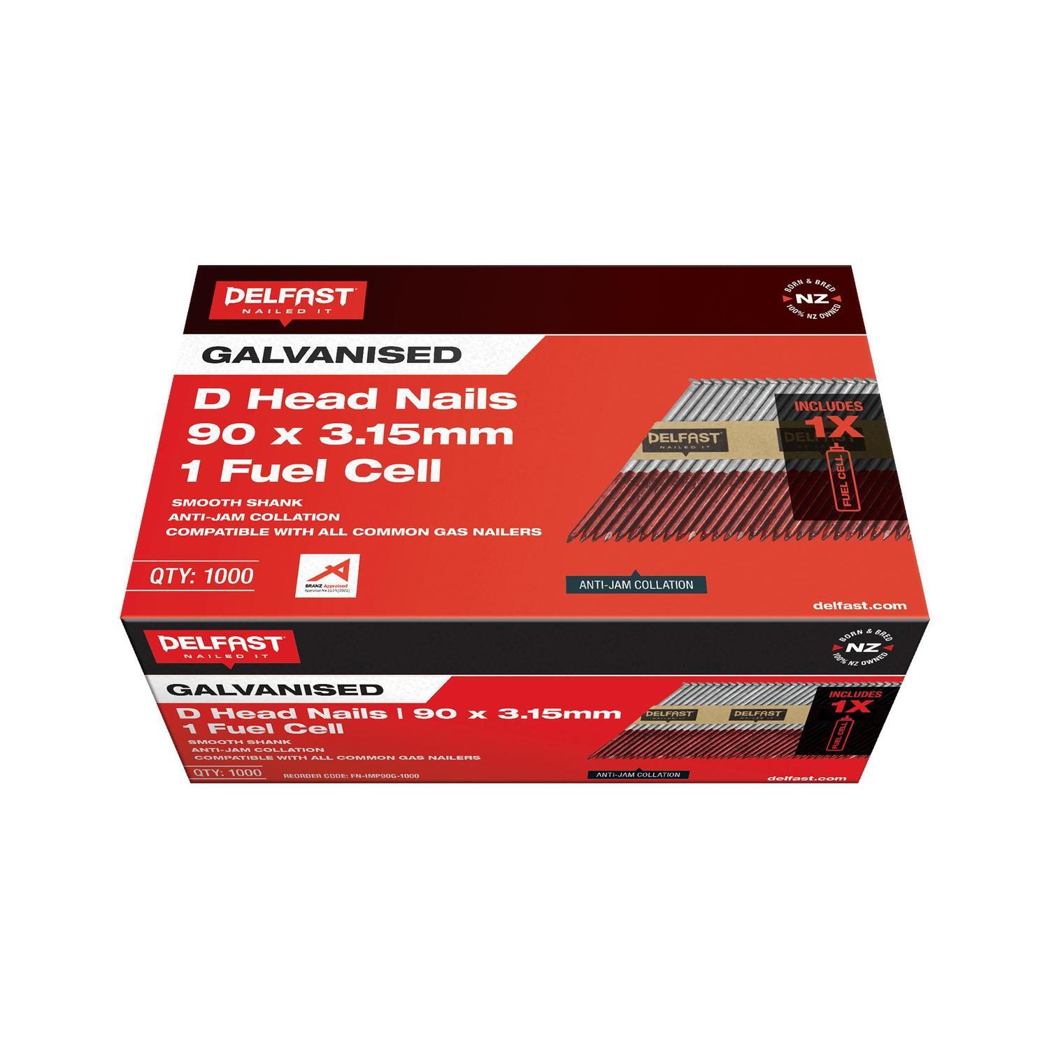 D Head Collated Nails with Fuel Cell