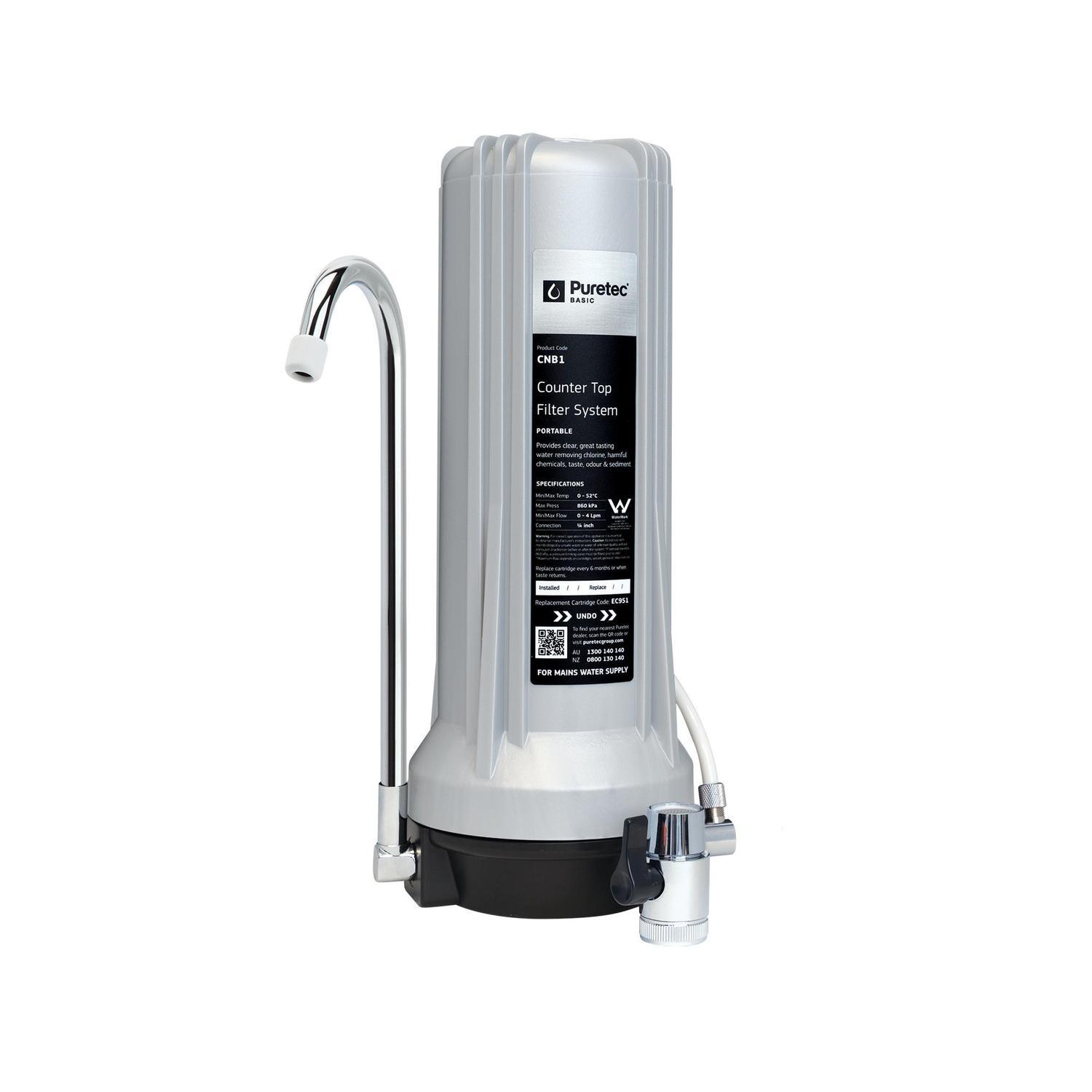 Countertop Water Filter Kit  Chrome/Grey