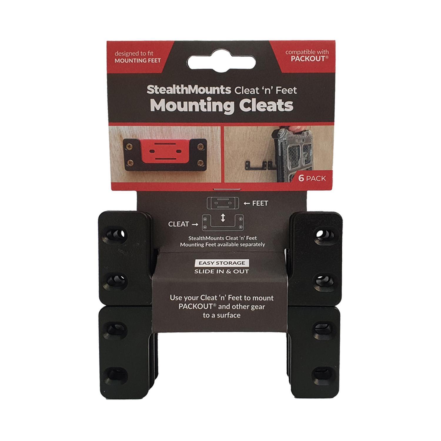 Mounting Cleats StealthMount Black 6 Pack