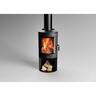 Akaroa Mk II Wood Fire with Wood Stacker Metallic Black VHT