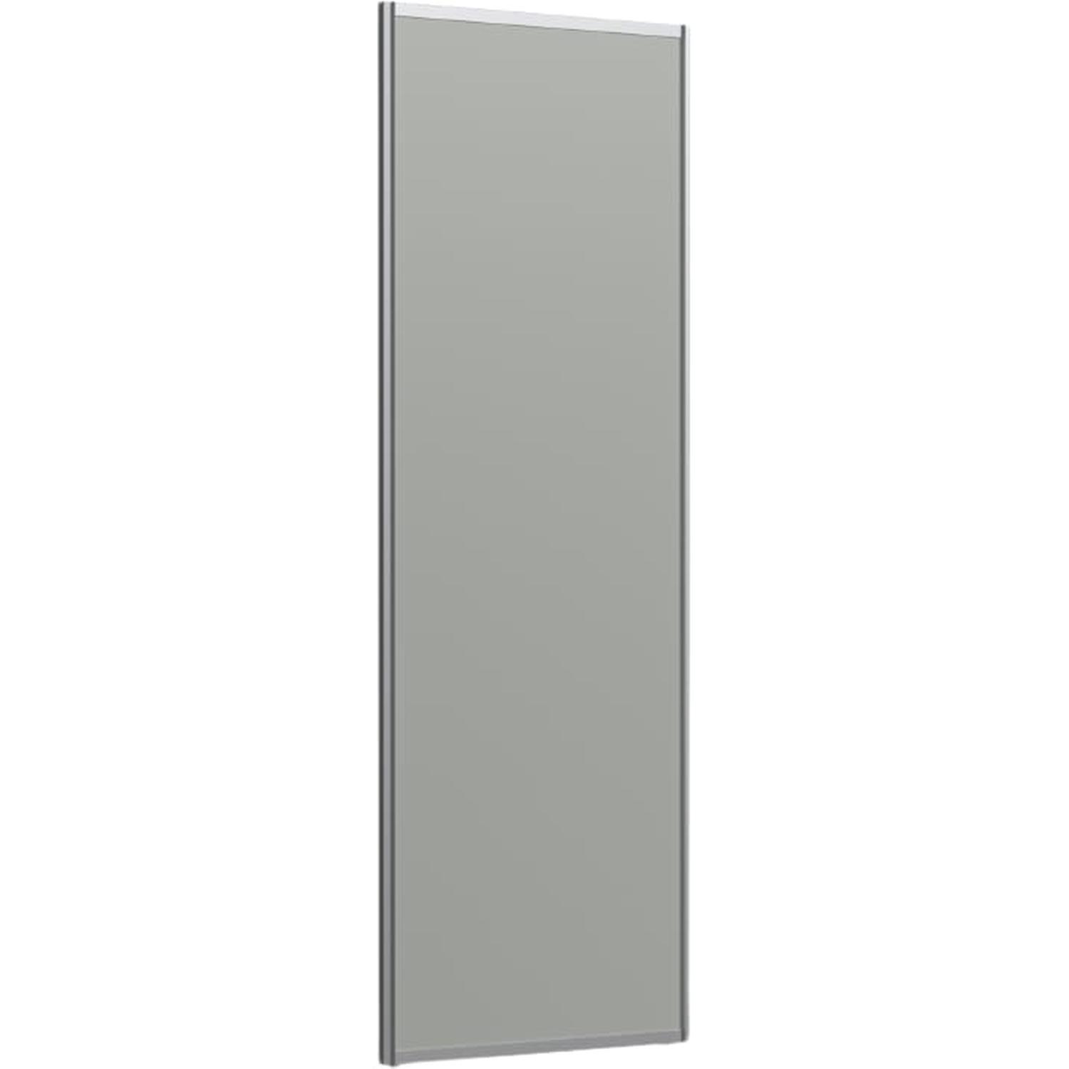 Sliding Wardrobe Door (Aluminium Frame) H: 2000mm, W: 900mm Arctic White