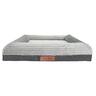 Plush Dog Bed Dark Grey M