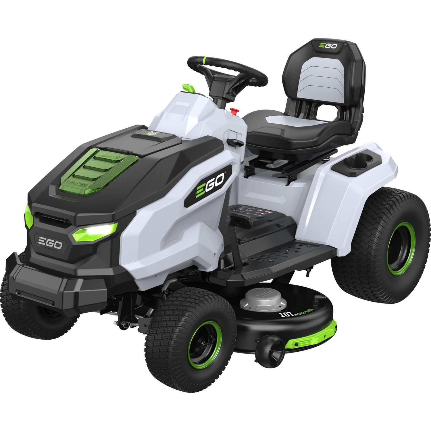 Tractor Ride On Mower Kit Includes 4 X 10.0Ah Batteries, 1600W Charger & Mulching Plug 56 Volt
