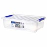 Storage Storage Bin & Lid 14 litre Clear/Blue Klips