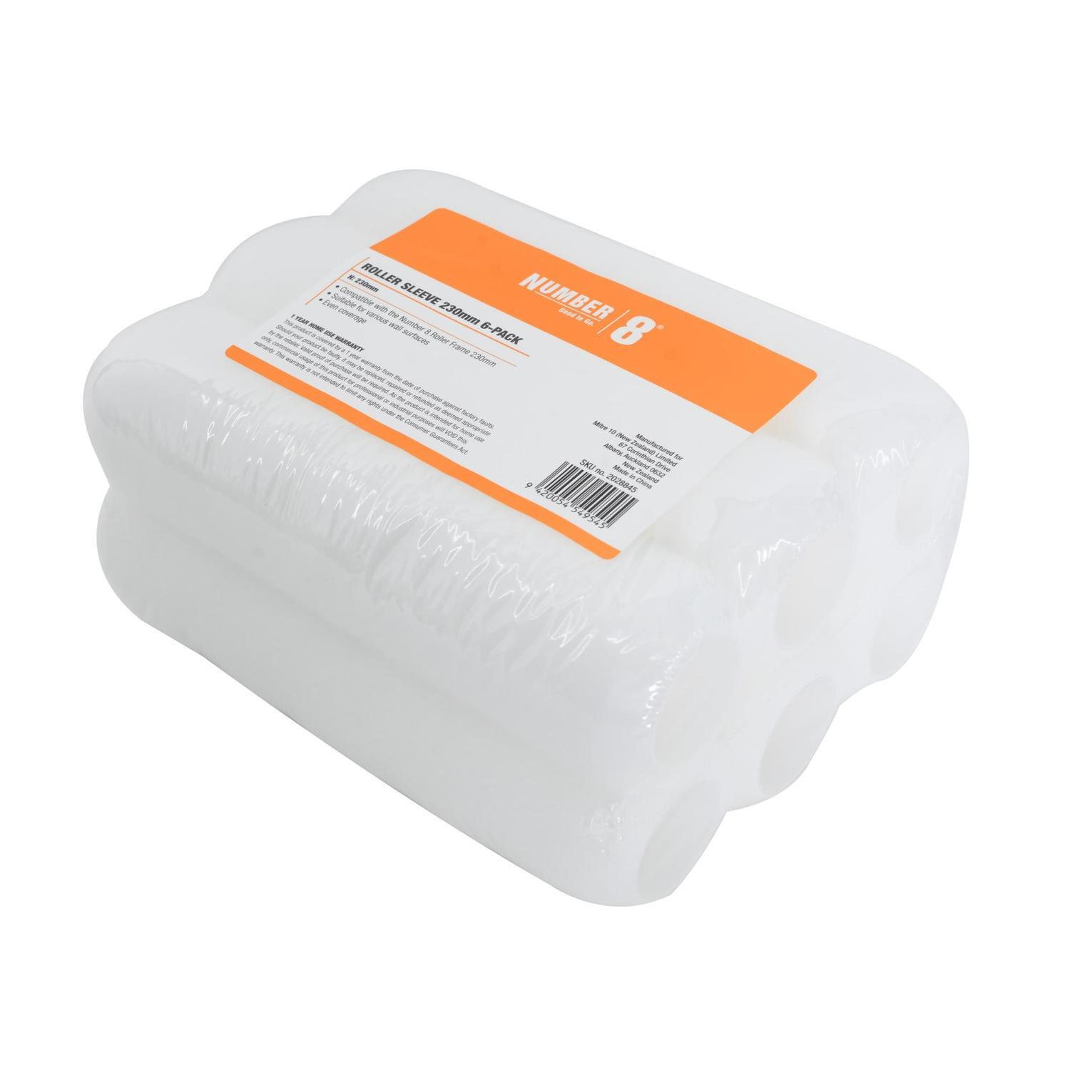 Roller Sleeve 6 Pack  230mm White