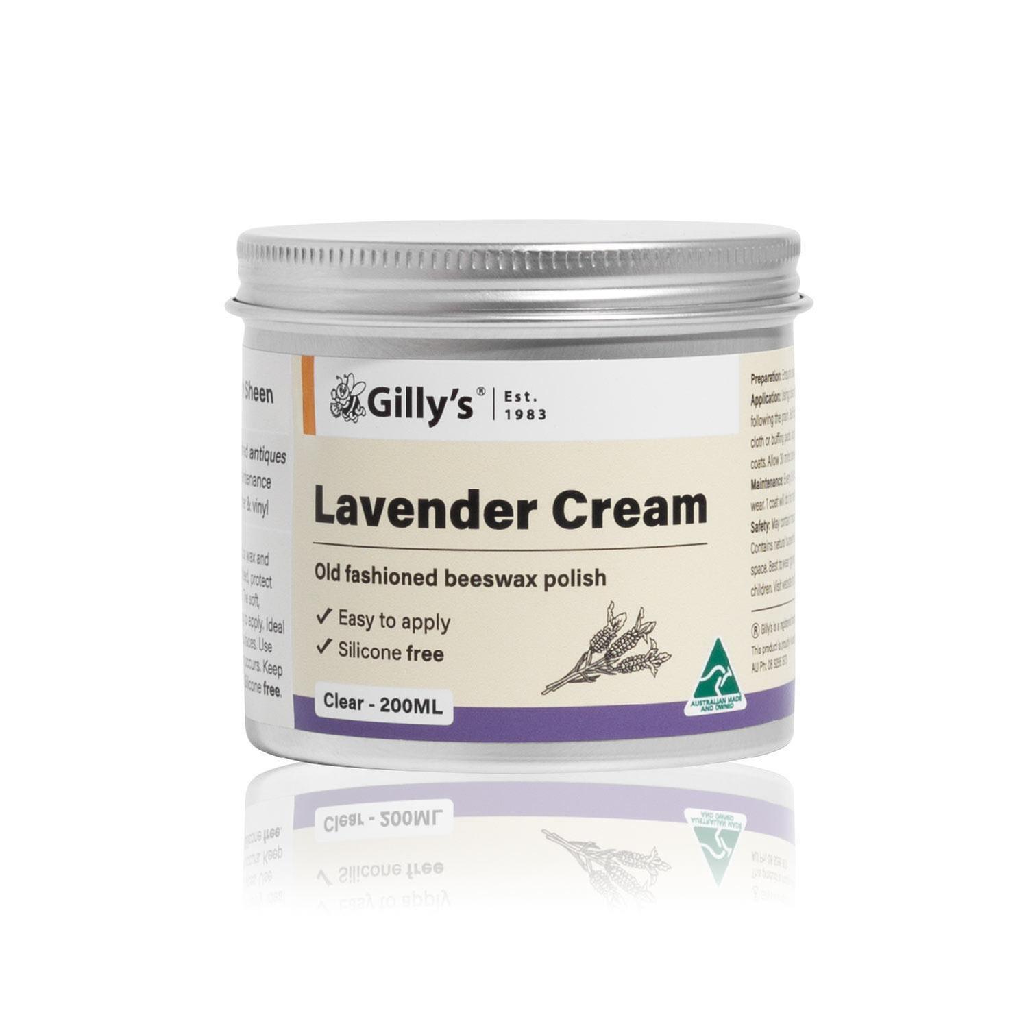 Lavender Cream Beeswax Polish 200ml Clear
