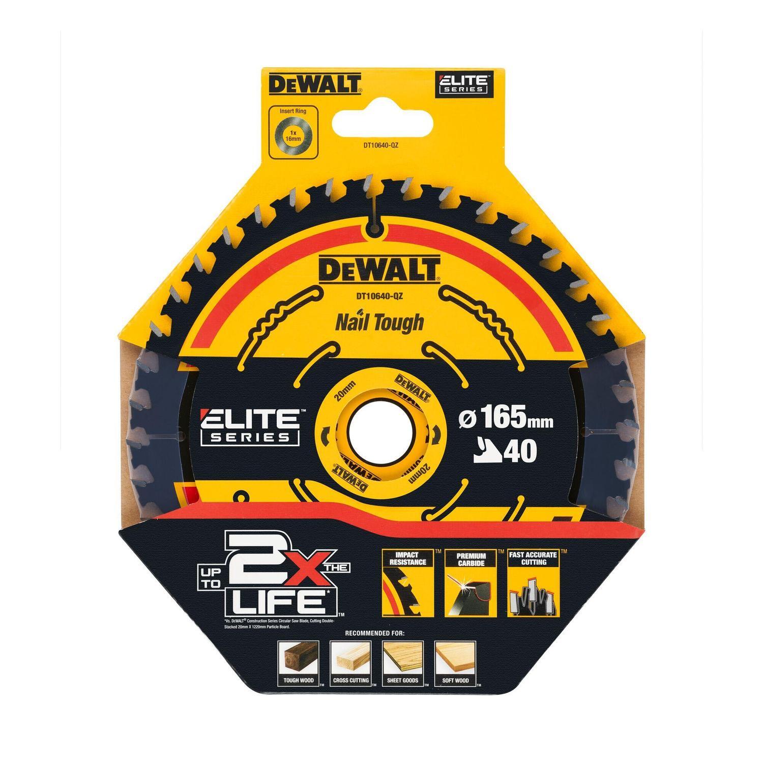 Elite Circular Saw Blade 165mm x 20mm 40T