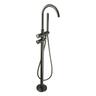 CURVATO Bath Set with Hand Shower Gun Metal