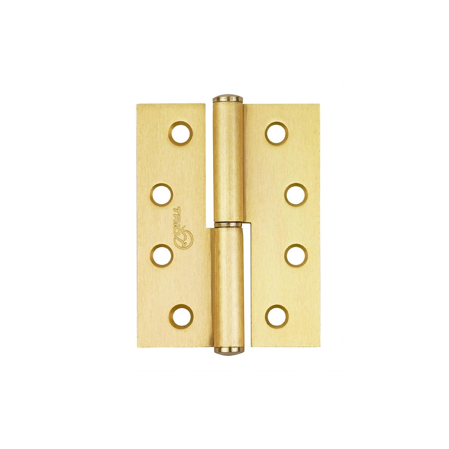 Butt Hinge Lift Off 100mm x 75mm x 2.5mm Matte Gold